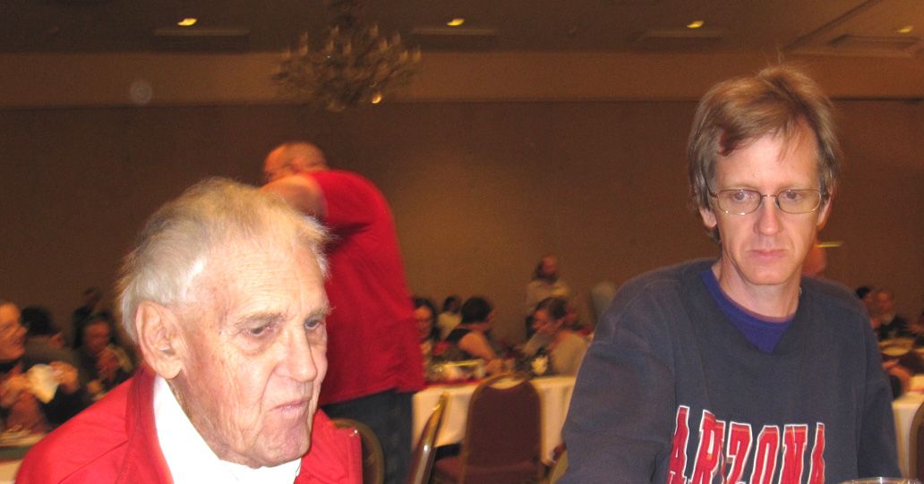 Dr. Paul Carter with his son Bruce.